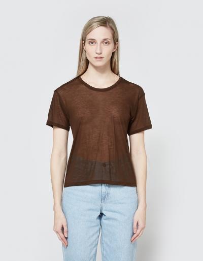 Baserange Emali Tee In Dark Brown