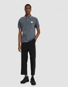 Stone Island Stretch Pique Polo Shirt In Dark Grey