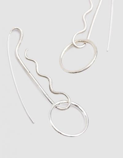 Shikama Serpentine Drop Earrings