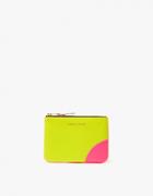Comme Des Gar Ons Wallet Super Fluo Leather Sa8100sf In Yellow/orange