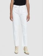 Re/done High Rise Stove Pipe Jean In White