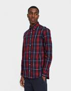 Gitman Brothers Vintage Plaid Flannel Shirt In Red/navy