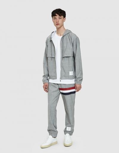 Thom Browne Zip Up Hoodie In