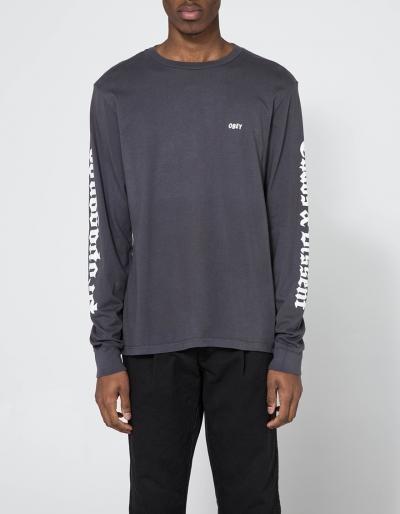 Obey Propaganda, Chaos, & Dissent Ls Tee In Black