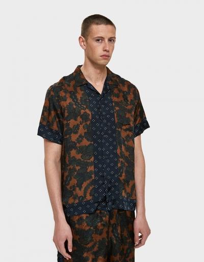 Dries Van Noten Carlton Shirt In Blue