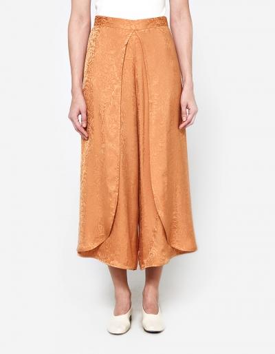 Rodebjer Nola Jacquard Pant In Burnt