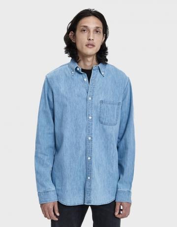 Adsum Premium Buttondown In Blue Denim