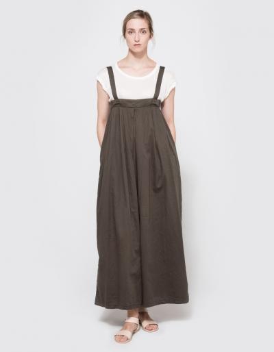 Black Crane Pleated Jumper In Grey