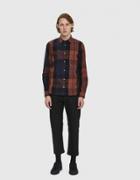 Norse Projects Hans Dry Touch Overcheck Shirt In Burnt
