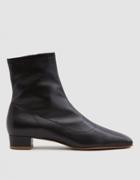 By Far Shoes Este Leather Ankle Boot In Black