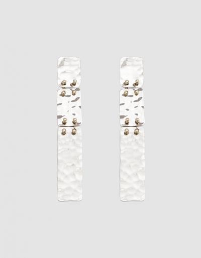 Proenza Schouler Long Hammered Earrings