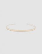 Loren Stewart Silver Alpha Cuff In Rolled Gold