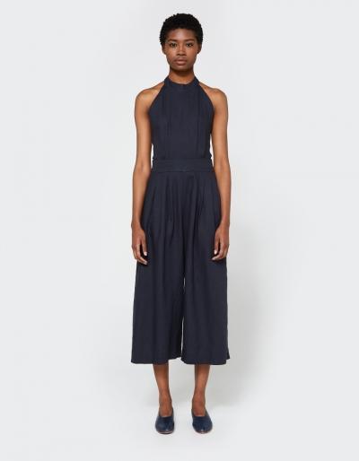 Jesse Kamm Halter Jumpsuit In Navy