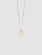 Loren Stewart Rectangular Charm Necklace In