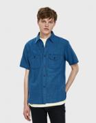 Rogue Territory Work S/s Shirt In Indigo Houndstooth