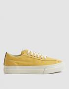 S.w.c. Dellow Canvas Sneaker In Dusty Yellow
