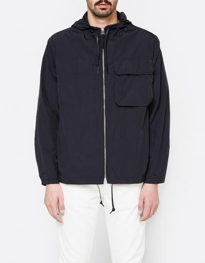 Our Legacy Cropped Lizard Parka Navy Nylon