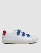 Veja Esplar Leather 3-lock Sneaker In White Neon