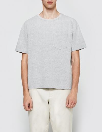 Beams Plus Heathered Crew Pocket Tee In