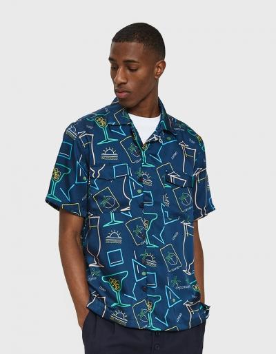Sunnei Hawaiian Shirt In Cocktail