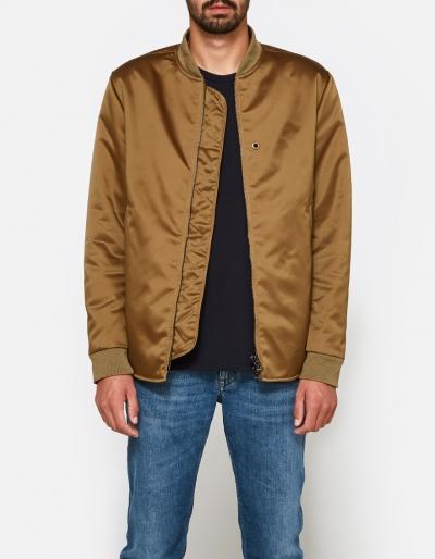 Acne Studios Mylon Matt Jacket In Acorn Green