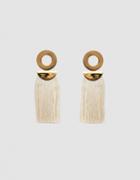 Lizzie Fortunato Go-go Crater Earrings In Champagne