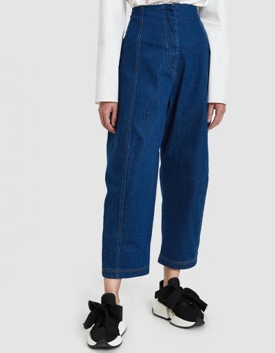 Creatures Of Comfort Crescent Pant In Blue Denim