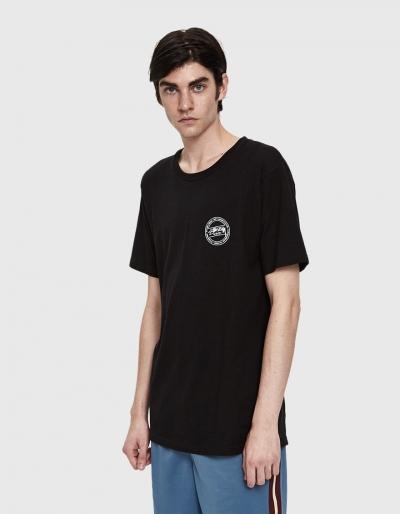 St Ssy Laguna Dot Tee In Black