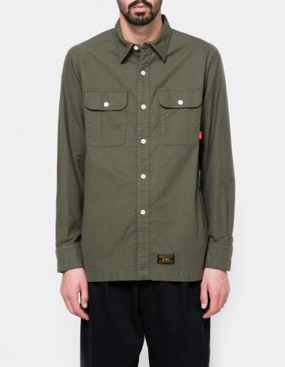 Wtaps Union Ls Shirt Olive Drab