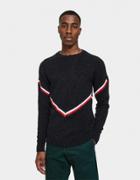 Moncler Maglione Tricot Sweater In Black