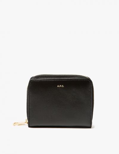 A.p.c. Portefeuille Compact In Noir