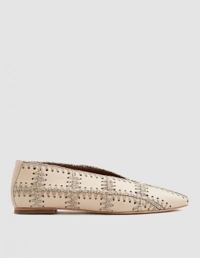 Miista Aline Flat In Oat