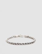 Caputo & Co Chunky Silver Chain Rope Bracelet