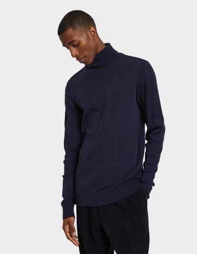 S.n.s. Herning Nimbus Turtleneck In Original Blue