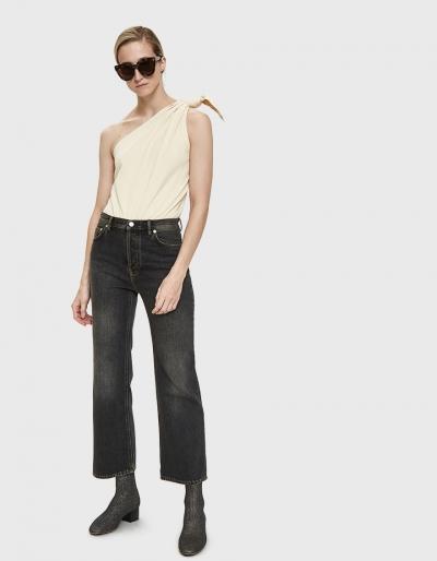 Acne Studios Taguhy Straight Leg Jean In Black Vintage