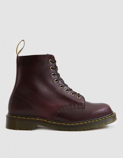 Dr. Martens Made In England 1460 Pascal 8-eye Boot In Burgundy