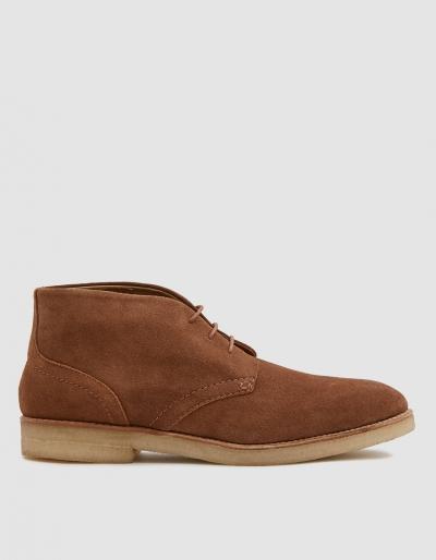 Hudson London Hatchard Suede Boot In Tan