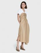 3.1 Phillip Lim Cap Sleeve Gathered Front Dress