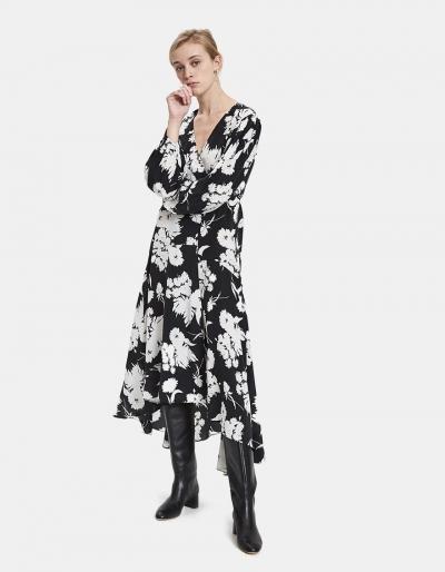 Ganni Kochhar Silk Wrap Dress