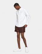 Acne Studios Perry Nylon Swim Trunks In Deep Red