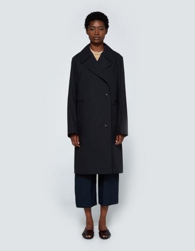 Lemaire Trench Coat In Black