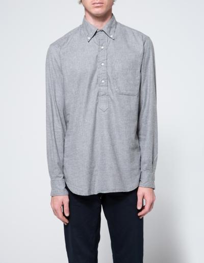 Gitman Brothers Vintage Popover Flannel In Grey