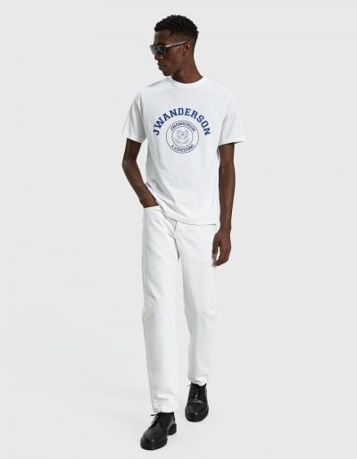Jw Anderson S/s University Logo Print T-shirt