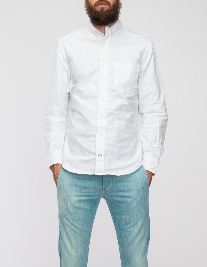 Gitman Brothers Vintage Cambridge Oxford In White White