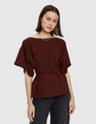 Mm6 Maison Margiela Checkered Belted Top