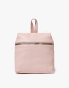 Kara Pebble Leather Small Backpack In Blush Pink