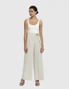 Stelen Abrielle Belted Wide Leg Pant In Champagne