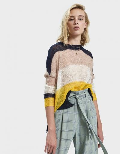 Stelen Crei Colorblock Open-knit