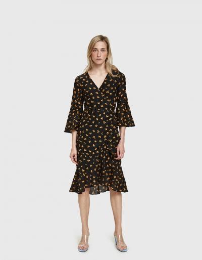 Ganni Beacon Dress In Black