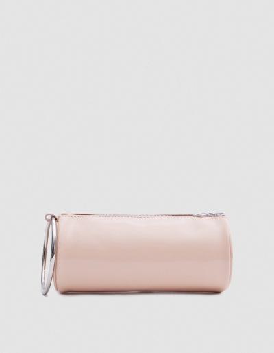 Kara Duffel Wristlet In Dusty Pink